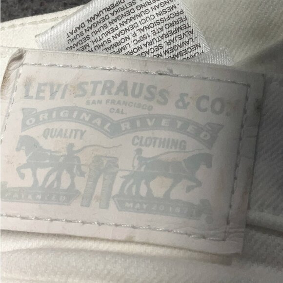 Levi's White Skinny Jeans Size 28 - Excellent Condition - Picture 5 of 6